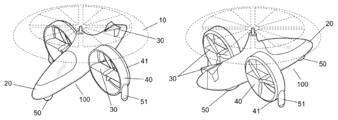Flying apparatus and a rotative wing surface