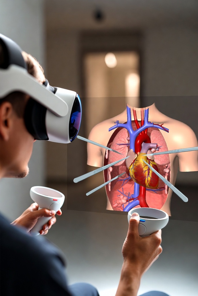 Holographic training for surgical environments