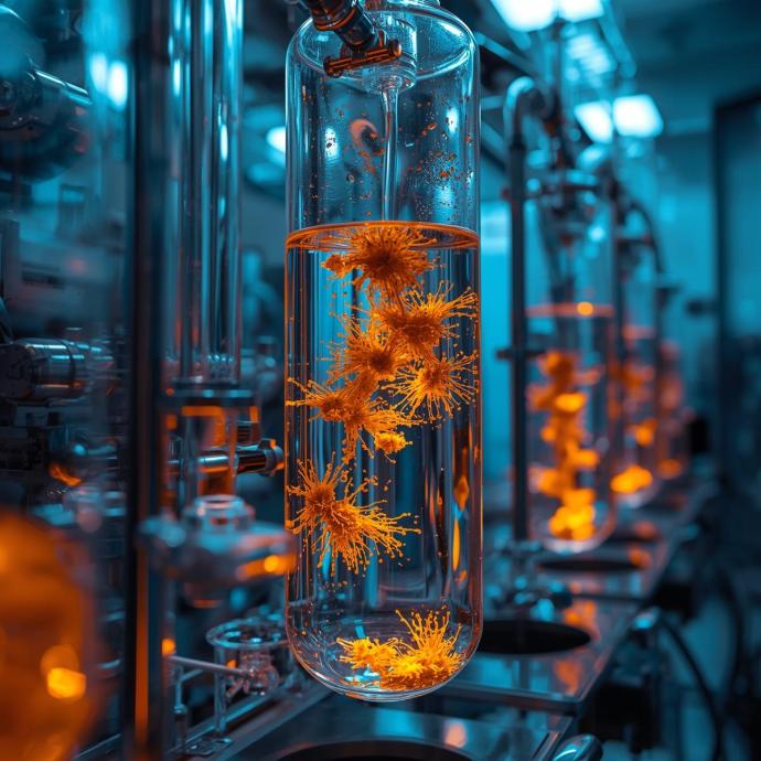 Plant cell culture in glass bioreactors