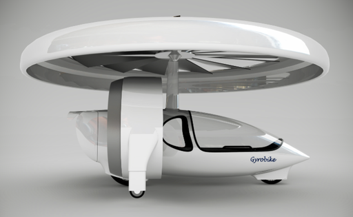 Flying vehicle with a rotative wing surface