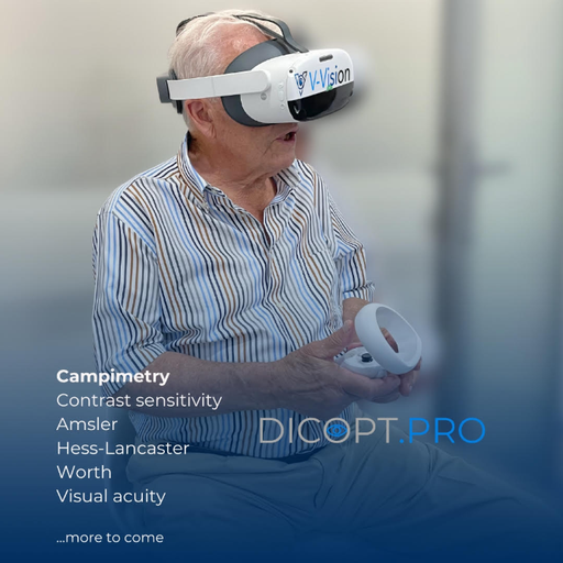 Portable optometric testing Dicopt Pro